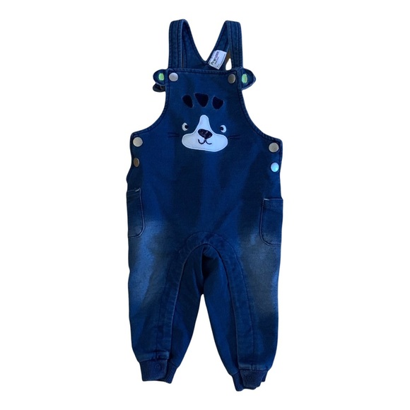 🌟3/$15🌟 Soft Overall Joggers Puppy Baby Size 6-9 M - Picture 1 of 12